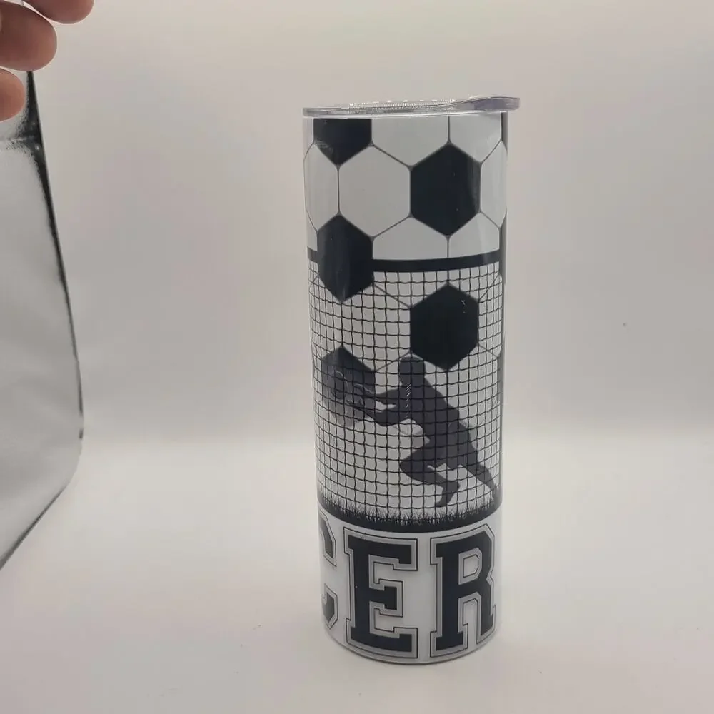 Soccer Ball, Goal - 20 oz Tumbler SUBLIMATION DESIGN